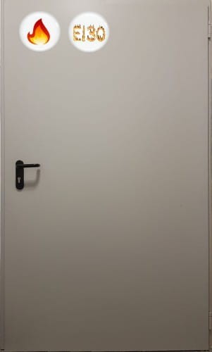 Drzwi przeciwpożarowe EI30 jednoskrzydłowe 110’ (110 x 200 cm)