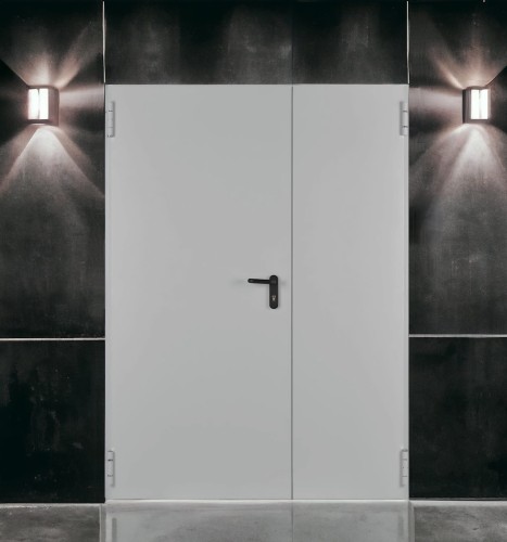 Drzwi przeciwpożarowe 150' zewnętrzne EI60 ✅ dwuskrzydłowe