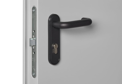 Klamka antyzaczepowa do drzwi przeciwpożarowych