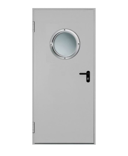 Drzwi przeciwpożarowe EI30 ✅ jednoskrzydłowe 100’ z bulajem