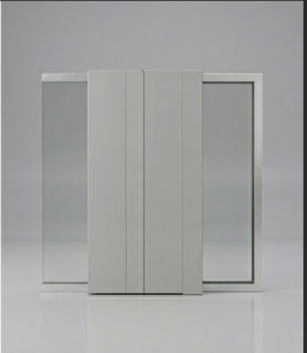 Profil drzwi aluminiowych przeciwpożarowych - widok z przodu