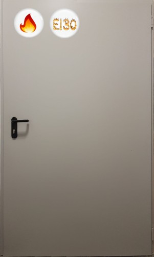 Drzwi przeciwpożarowe EI30 ✅ jednoskrzydłowe 70’ (70 x 200 cm)